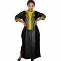 African Attire For Women Abaya Embroidery Plus Size Elegant Party Church Dress.