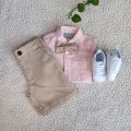 Day Kits Kids Boys Gentleman Clothing Set Cotton Shirt+ Short for Wedding/Party/Birthday. 