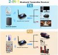 6 in 1 Long Range Bluetooth 5.1 Audio Transmitter Receiver RCA 3.5mm AUX USB Dongle Stereo Wireless Adapter For PC TV Headphones. 