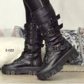 Women's Autumn Uk Style Boots Mid-high Heels Punk Attitude Independent Standing Long Tube Knight Boots  Upper. 