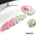 Cloud Keyboard and Mouse Wrist Rest support Ergonomic Memory Foam Non-Slip Base Wrist Support Mouse Pad for Home Office.