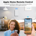 Matter WiFi Smart Push Button Switch 1-4 Gang US No Neutral Wire Homekit Siri Voice Control Work with Tuya Alexa  Home. 