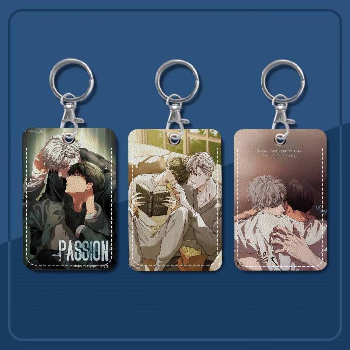 Passion Bl Anime Keychain Card Holders Keyring Bank Bus ID Credit Cards ...