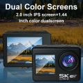 4K 60FPS Wi-Fi Anti-shake Action Camera Dual Screen 170° Wide Angle 30m Waterproof Sport Camera With Remote Control . 