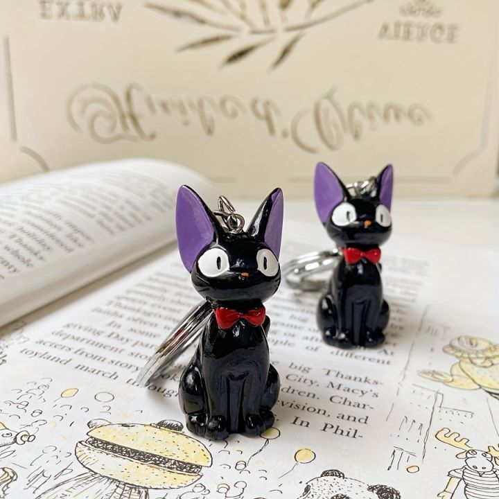 Charming%20Black%20Cat%20Keychain%20-%20Cute%20PVC%20Women's%20Fashion%20Accessory,%20Suitable%20for%20Bags%20and%20Keys,%20Cat%20Accessories%20-%20Image%204