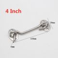 3/4/6/8/10/12 Inch Crescent Window Lock with Safety Switch Cabin Hook Door Latch Lock Catch Holder with Install Screws. 