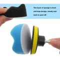 3inch Car Polishing Disc 6/7/8/11Pcs/Set Self-Adhesive Wool Wheel Polishing Pad Waxing Sponge For Car Polisher Drill Adapter. 
