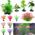 Artificial Aquarium Plant Realistic Floating Leaves Simulation Aquatic Stem Reptile Terrariums Water Tank Decoration Accessories. 