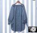 Simple Neck Design Flower Sleeves Shirt for Girls/Women - Fashionable and Stylish Shirt - Premium Quality. 