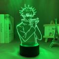 Japanese Anime Jujutsu Kaisen Led Acrylic Stand Satoru Gojo Ryomen Sukuna Fushiguro Megumi Action Figure For Kids Room Lightting. 