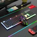 Wired Luminous Gaming Keyboard And Mouse Combo Mechanical. 