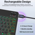 Backlit Backlight Bluetooth Keyboard And Mouse For Ipad Wireless Teclado For iOS Android Windows Rechargeable 10 Inches Devices. 