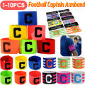 1/5/10PCS Football Captain Armband Kid Adults Soccer Arm Band Leader Competitio Armband Soccer Player Captain Group Armband. 