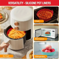Silicone Air Fryer Liner, Reusable Round Liners for Tower,BPA-Free Non-Stick Silicone Air Fryer Accessories.