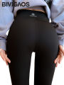 BIVIGAOS Black Thin Sharkskin Leggings Women Sun Printed Skinny Slim Fitness Leggings Casual Fashion Sports Leggings Autumn.
