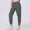 Spring And Summer Thin Ladies Quick-drying Sports Casual Pants Mesh Breathable Black Joker 9 Pants Teenagers Running Harem Pants. 