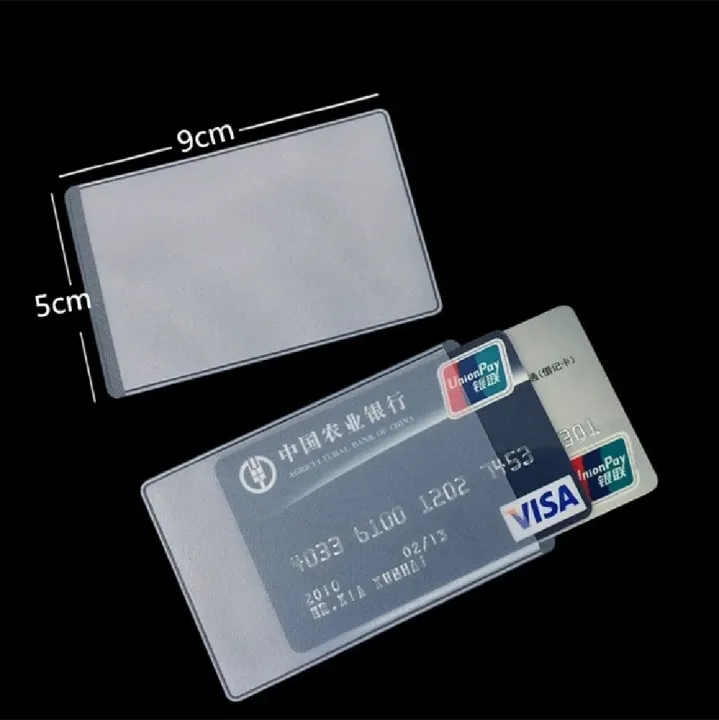 5%20Pcs%20Transparent%20PVC%20Card%20Holder,%20Safe%20from%20Damage/Scratch%20-%20Image%205