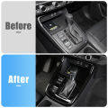 For Honda CR-V 6th 2023 2024 2025 CRV Hybrid Car ABS Carbon Fiber Gear Shift Box Panel Cover Case Trim Frame Sticker For Honda C.
