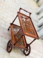 Wooden Tea Trolley 2 step chiniyoti sheesham wood. 