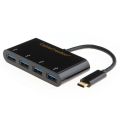 type c usb hub USB-C to 4-Ports USB 3.0 Hub for Type-C Devices the New Macbook ChromeBook Pixel & others Gold Plated. 
