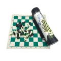 Chess Game Set Portable Outdoor Chess Game Shoulder Straps Travel Plastic Chess Set. 