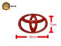 * Value promotion * Toyota red logo sign size 12- 13- 14- 15- 16 -17 19 cm, 1 item *. 