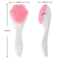 Handheld Silicone Face Scrubber Exfoliator, Ooloveminso Face Brushes for Cleansing and Exfoliating, Manual Facial Cleansing Brush, Gentle Soft Face Wash Brush for Sensitive, Delicate, Dry Skin (No Color Choice). 