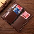 Men Long Wallet PU Leather Slim Wallet Long Clutch Leather Wallet Long Business Male Wallet Coin Purse Men Purse Pouch with Card Holder for Men. 