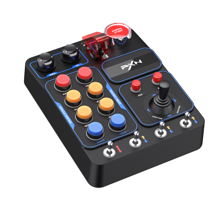 PXN Racing Simulator Central Control Box EURO Truck Simulator Gearbox RGB lighting effects American Truck Game Car Controller