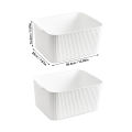 WORTHBUY Multifunctional Plastic Storage Box With Handle Desktop Organizer For Food Bathroom Kitchen Cabinet Storage Organizer.