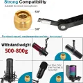 Adjustable Metal Microphone Stand for Gaming Streaming USB Condenser Mic Suspension Scissor Boom Arm for A8 A6V K688 K669 K658. 