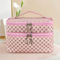 Large Capacity Makeup Bag Double Zip Women Cosmetic Bag Bathing Pouch Travel Toiletries Organizer Waterproof Storage Make Up Cas.