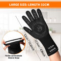 1PC / 1 Pair Oven Gloves, Oven Mitts, Heat Resistant Fireproof Non-Slip Silicone BBQ Grill Gloves for Cooking Barbecue Baking. 