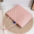 Large Capacity Lingge Embroidered BagTrendy Simple Scarf Tote Bag Southeast Asia Hot Selling One Shoulder Bucket Bag bags. 