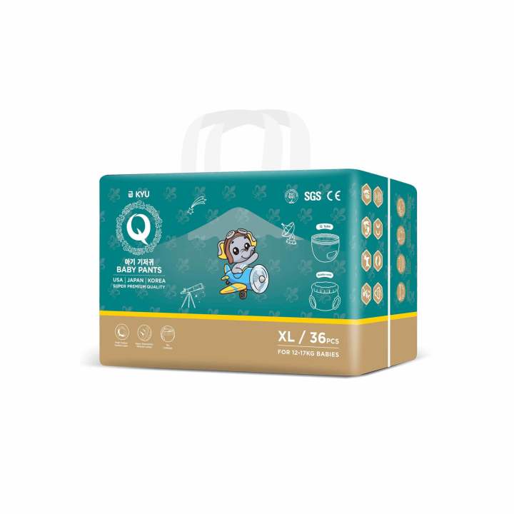 Kyu%20Super%20Premium%20Pants%20XL%2036%20pcs.%20With%20FREE%20Baby%20Wipes%20Worth%20Rs.150%20-%20Image%203