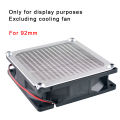 Anti rust aluminum dust mesh cover for axial flow fan cooling fan 60mm 80mm 92mm 120mm - silver.