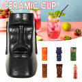 Hawaii Ceramic Tiki Mug Creative Cocktail Cup Easter Island Bar Tool Halloween Gift for Festival party drinks Cups. 