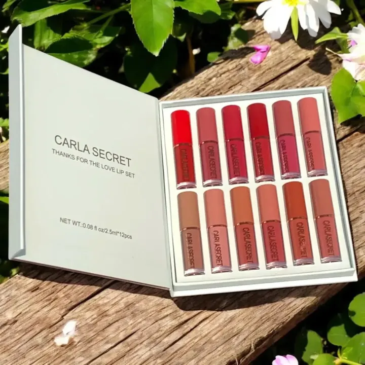 Carla%20Secret%20Thanks%20For%20The%20Love%20Matte%20Lipgloss%2012Pcs%20Set%20-%20Image%205