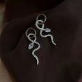 korean zircon snake earrings. 