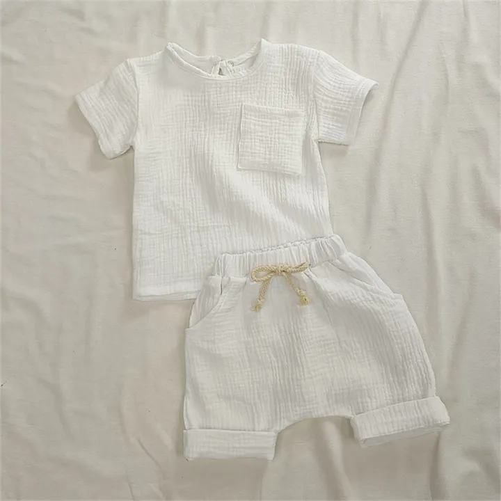 Organic%20Cotton%20Baby%20Clothes%20Set%20Summer%20Casual%20Tops%20Shorts%20For%20Boys%20Girls%20Set%20Unisex%20Toddlers%202%20Pieces%20Kids%20Baby%20Outifs%20Clothing%20-%20Image%203