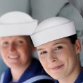 White Sailor Hat for Adults Navy Captain Hats Nautical Hats Yacht Ship Caps Costume Sailors Cap Dressing Up Party Cosplay Prop. 