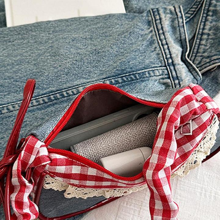 Shoulder%20Bag%20Crossbody%20Bag%20Korean%20Fresh%20Style%20Large%20Capacity%20Plaid%20Handheld%20Commuter%20Bag%20Mini%20Bags%20Vintage%20Korean%20Outfits%20Bag%20-%20Image%205