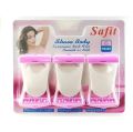 Safit Shave Body Razor-6pc - White & Pink. 