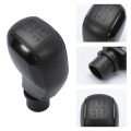 Black Gear Lever Knob Compatible with Peugeot 208 308 508 2008 3008 Citroen C2 C3 C4 C5 Jumpy 5 Speed Replacement Lens Grip. 