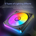 PRISM 7 PRO Case Cooling Fan 12cm ARGB 5V 3Pin 4 Pin PWM Computer Chassis Fan Infinity Mirror Silent Ventilador. 