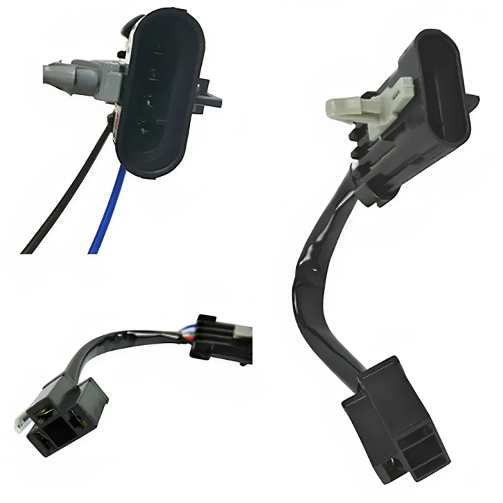 7" / 5.75" H4 LED Headlight Wire Harness Adapte For Harley Touring Trike Road King FLHR FLHTP FLHX 2014 2015 Headlamp Wire Plug