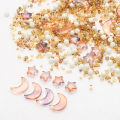 Mixed Star Moon Crystal Glass Beads Seedbeads Loose Round Pearl for DIY Making Jewelry Craft Bracelets Necklaces Earrings. 