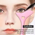 1Pc Pink Makeup Tool Eyeliner Pencil Auxiliary Eyeliner Eye Black Baffle Silicone Eyeliner Auxiliary Makeup New In Trending. 