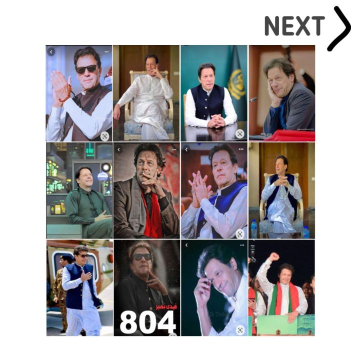 imran khan photo sticker for mobile, Laptop, etc, 12 piece, easy fitting