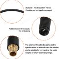 Threaded Tire Inflator Extension Hose Chuck Adapter Air Pump Tube Tire Valve Connection Pipe for Car Truck Bike Copper .